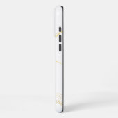 Witte marmer iPhone hoesje (Linkerkant)