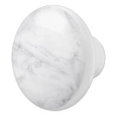 Witte marmer-kast keramische knop (Rechts)