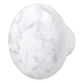 Witte marmer keramische knop (Rechts)