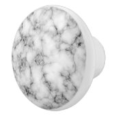 Witte marmer keramische knop (Rechts)