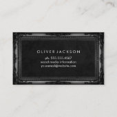 Witte marmer | Klassiek Antiek Lijst Visitekaartje (Achterkant)