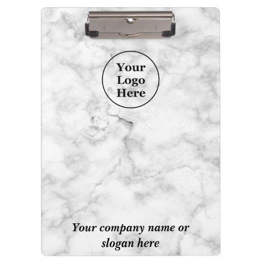 Witte marmer klembord (Voorkant)