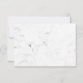 Witte Marmer Kleurrijk Creatief Aquarel Bedankkaart (Achterkant)