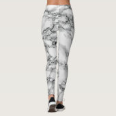Witte marmer Leggings (Achterkant)
