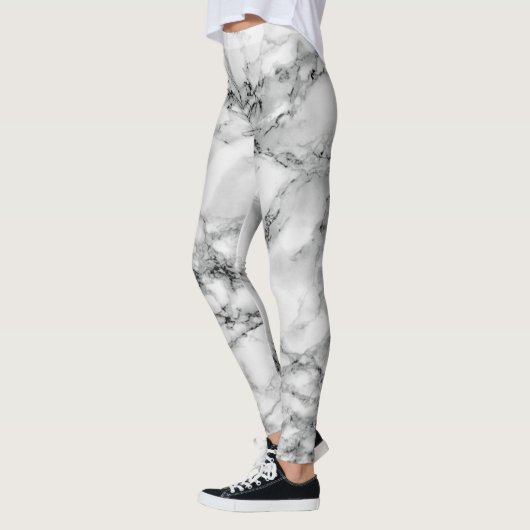 Witte marmer Leggings (Links)