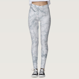 Witte marmer Leggings