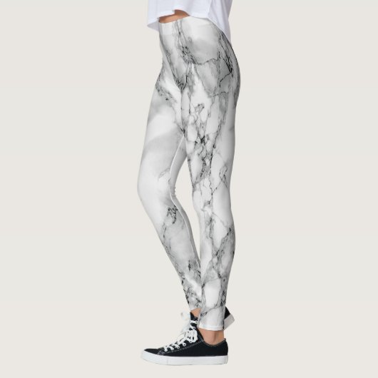 Witte marmer Leggings (Links)