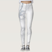 Witte marmer leggings (Voorkant)