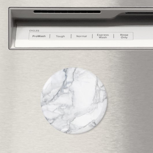 Witte marmer magneet (Insitu (Vaatwasser))