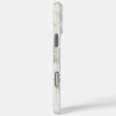 Witte marmer met Gold Cube Pattern Case-Mate iPhone Case (Achterkant / Rechts)
