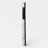 Witte marmer met Gold Cube Pattern Case-Mate iPhone Case (Achterkant/links)