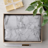 Witte marmer met grijs patroon tissuepapier (Geschenk)