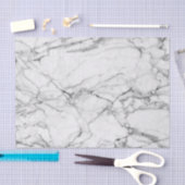 Witte marmer met grijs patroon tissuepapier (Craft)