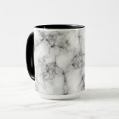 Witte marmer mok (Voorkant links)