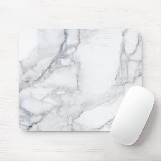 Witte marmer muismat (Met muis)