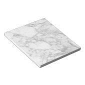 Witte marmer notitieblok (Schuin)