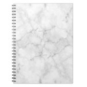 Witte marmer Notitieboek (Voorkant)