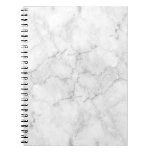 Witte marmer Notitieboek (Voorkant)