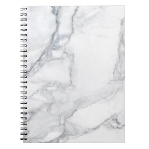 Witte marmer notitieboek
