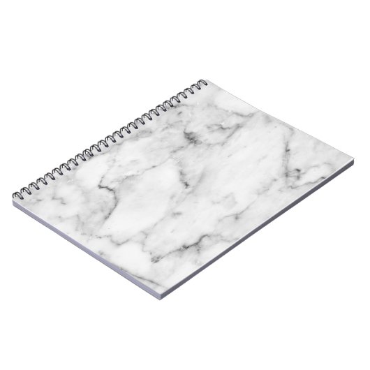 Witte marmer Notitieboek (Linkerzijde)