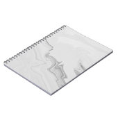 Witte marmer Notitieboek (Linkerzijde)