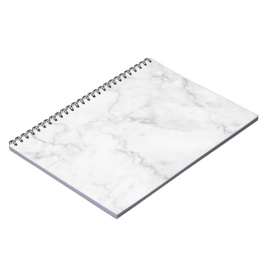 Witte marmer Notitieboek (Linkerzijde)