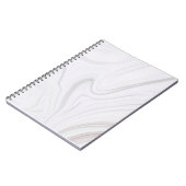 Witte marmer Notitieboek (Linkerzijde)