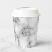 Witte marmer papieren bekers (Links)