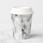 Witte marmer papieren bekers (Rechts)