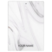 Witte marmer past klembord aan (Achterkant)
