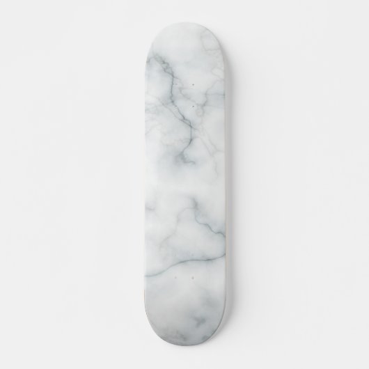 witte marmer persoonlijk skateboard (Voorkant)