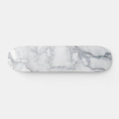 Witte marmer persoonlijk skateboard (Horizontaal)