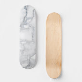 Witte marmer persoonlijk skateboard (Voorkant)