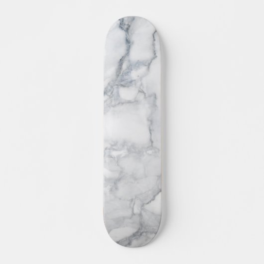 Witte marmer persoonlijk skateboard (Voorkant)