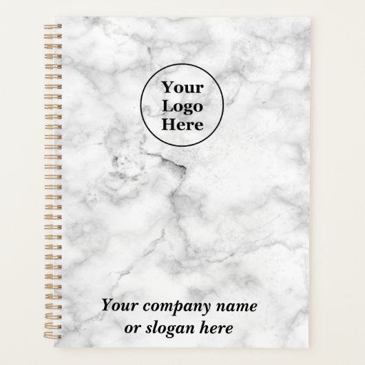 Witte marmer planner (Voorkant)