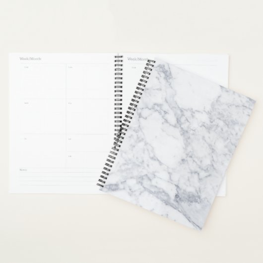 Witte marmer planner (Display)