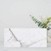 Witte Marmer Platte Kaart (Staand voorkant)