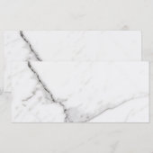 Witte Marmer Platte Kaart (Voorkant / Achterkant)