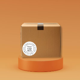 Witte marmer ronde sticker