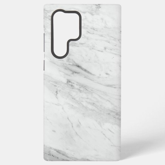 Witte marmer samsung galaxy hoesje (Achterkant)