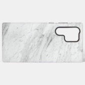 Witte marmer samsung galaxy hoesje (Achterkant horizontaal)