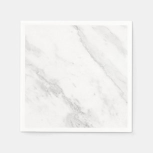 Witte marmer servet