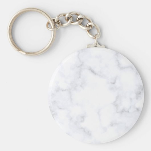 Witte marmer sleutelhanger (Voorkant)