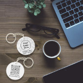 Witte marmer sleutelhanger