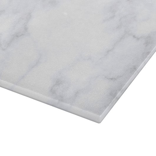 Witte marmer snijplank (Hoek)