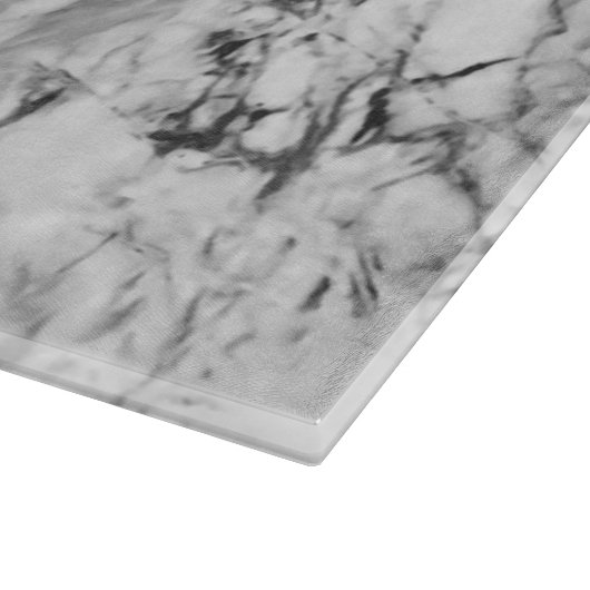 Witte marmer snijplank (Hoek)