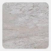 Witte marmer Square Sticker (Voorkant)