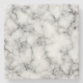 Witte marmer stenen onderzetter (Voorkant)