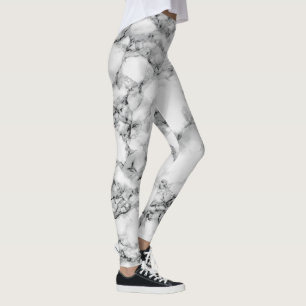 Witte marmer Stone Leggings