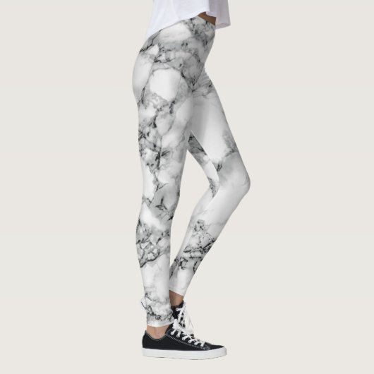 Witte marmer Stone Leggings (Rechts)